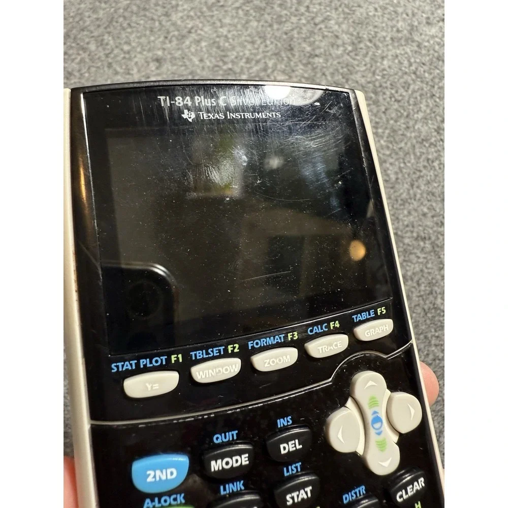 Texas‎ Instruments TI-84 Plus C Silver Edition Graphing Calculator No Power Cord